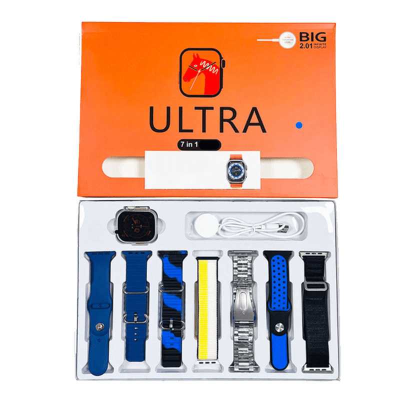 SmartWatch Ultra Titanium +Pulseiras de Brinde