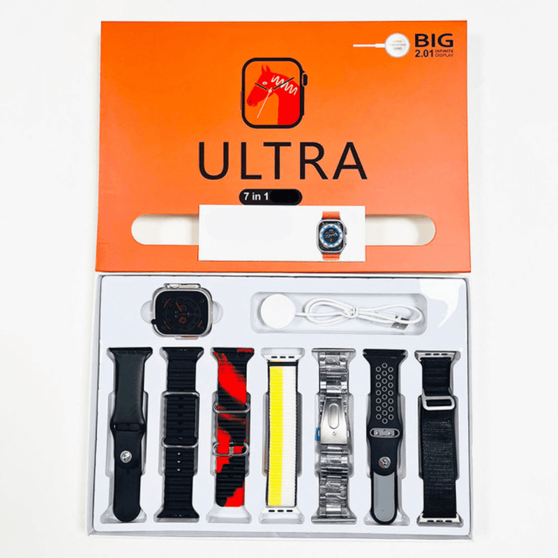 SmartWatch Ultra Titanium +Pulseiras de Brinde